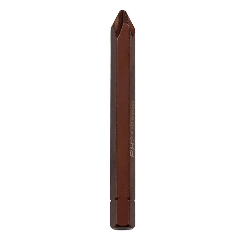 Puntas de destornillador magnéticas potentes con puntas ranuradas y cruzadas, vástago hexagonal de 8mm, hecho de acero de aleación para máxima durabilidad