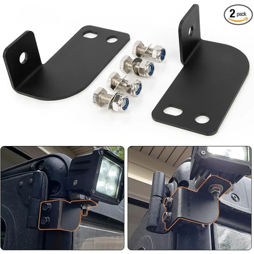 UTV Cage Roof Lights Bracket Ranger Back Up Light Pod Mounting Brackets for Polaris Ranger 2013-2024 Full Size Accessories