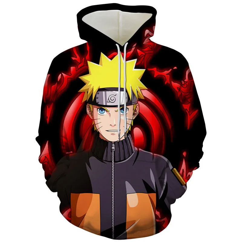 2026 Neuer Bandai Naruto 3D Digital-Print Anime Hoodie Japanischer Streetwear/Harajuku/Y2K-Stil Bequemer Pullover – Detail 2