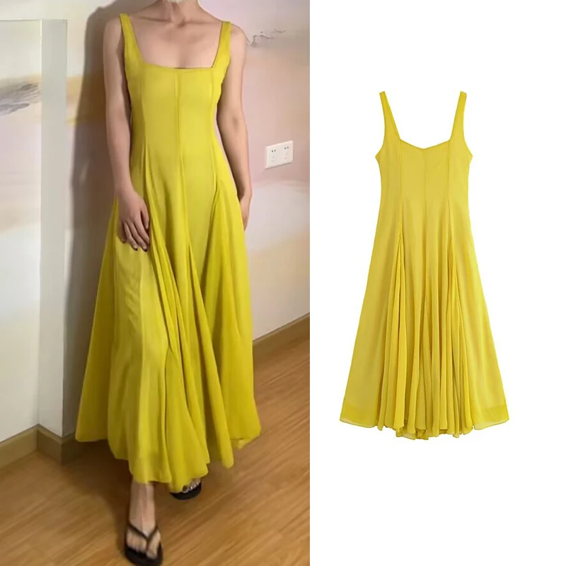 

Dresses Summer Women's 2025 New Chic Slim Elegant Women's Holiday Dress Fashion Street Youth Comfortable Long Dress
