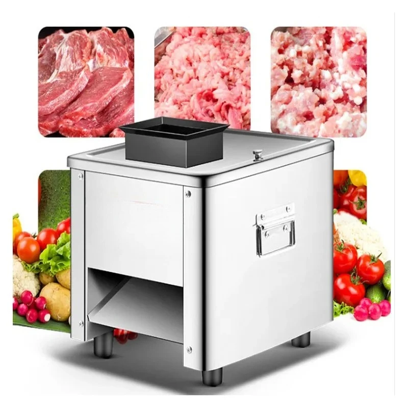 

Commercial Meat Cutter Fully Automatic Meat Vegetable slicer Meat Mincer Electric Food Shredding Dicing Machine