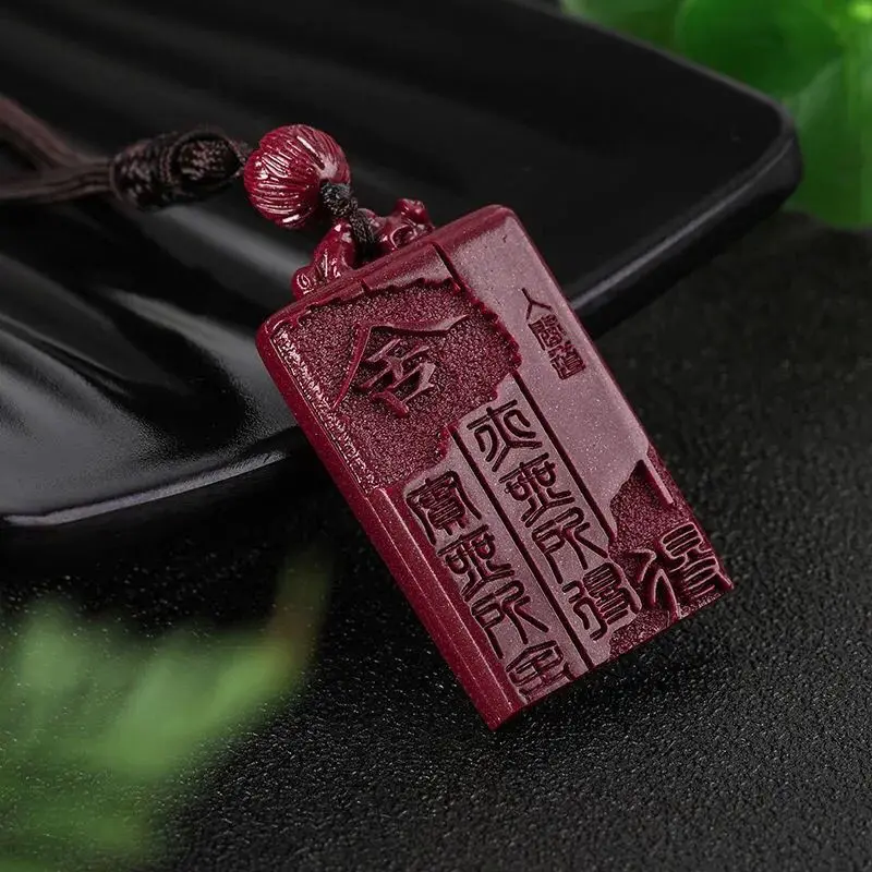 

Cinnabar Pendant Male Natal Year Purple Gold Sand Willing Pendant