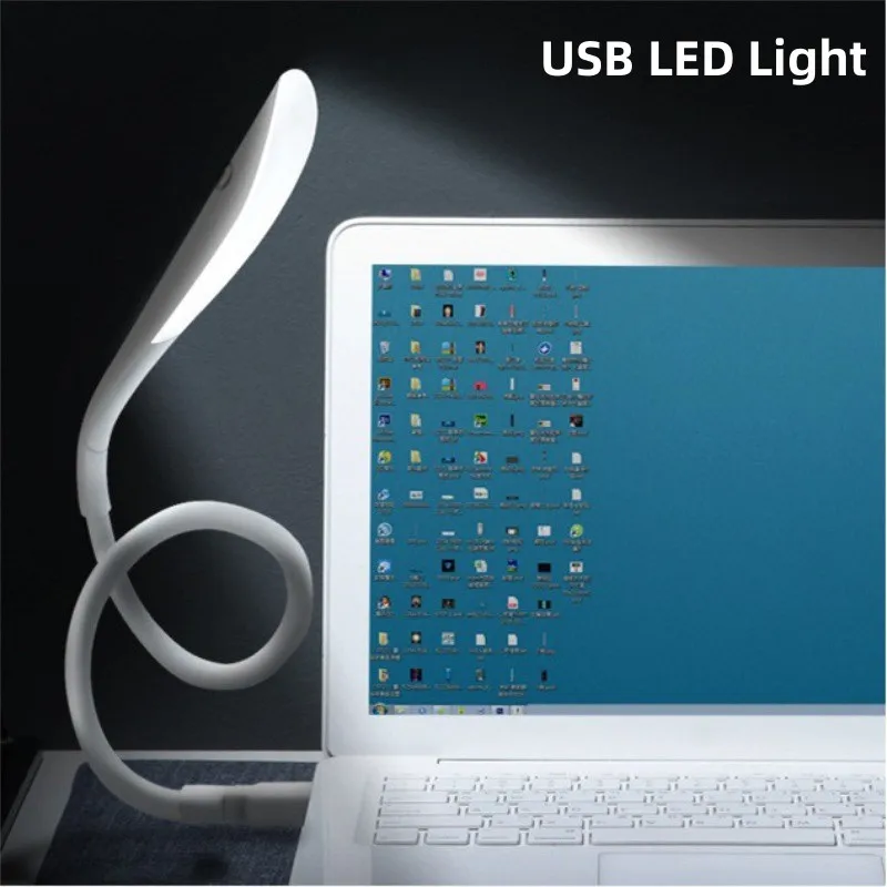 

Mini Portable Laptops USB LED Light Touch Dimmable Lamp Eye Protection Reading Lamp Book Light Power Bank Camping Night Light