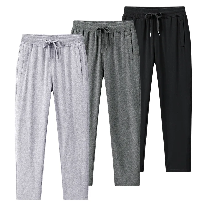 Sweatpants Summer Thin Cotton Loose Straight Casual Pants Long Breathable Men's Pants