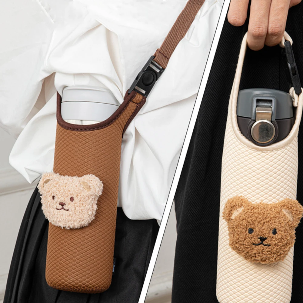 Cute Teddy Bear Brooch Plush Bear Doll Pins For Women Girls Scarf Backpack Water Cup Hanging Accessories