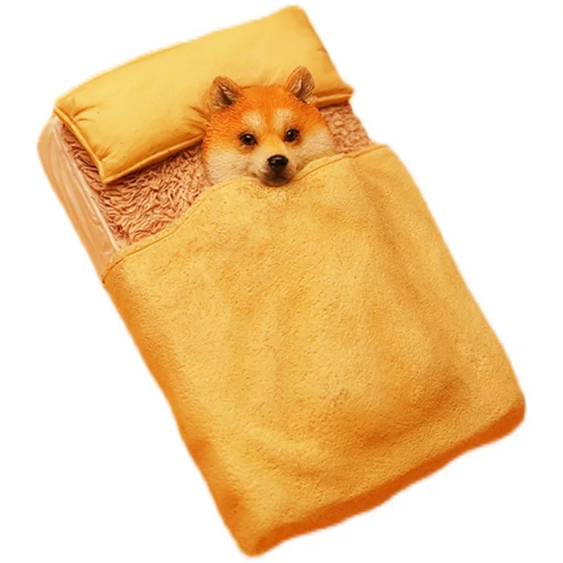 

Single dog figure Shiba Inu tide play ornament with quilt cover