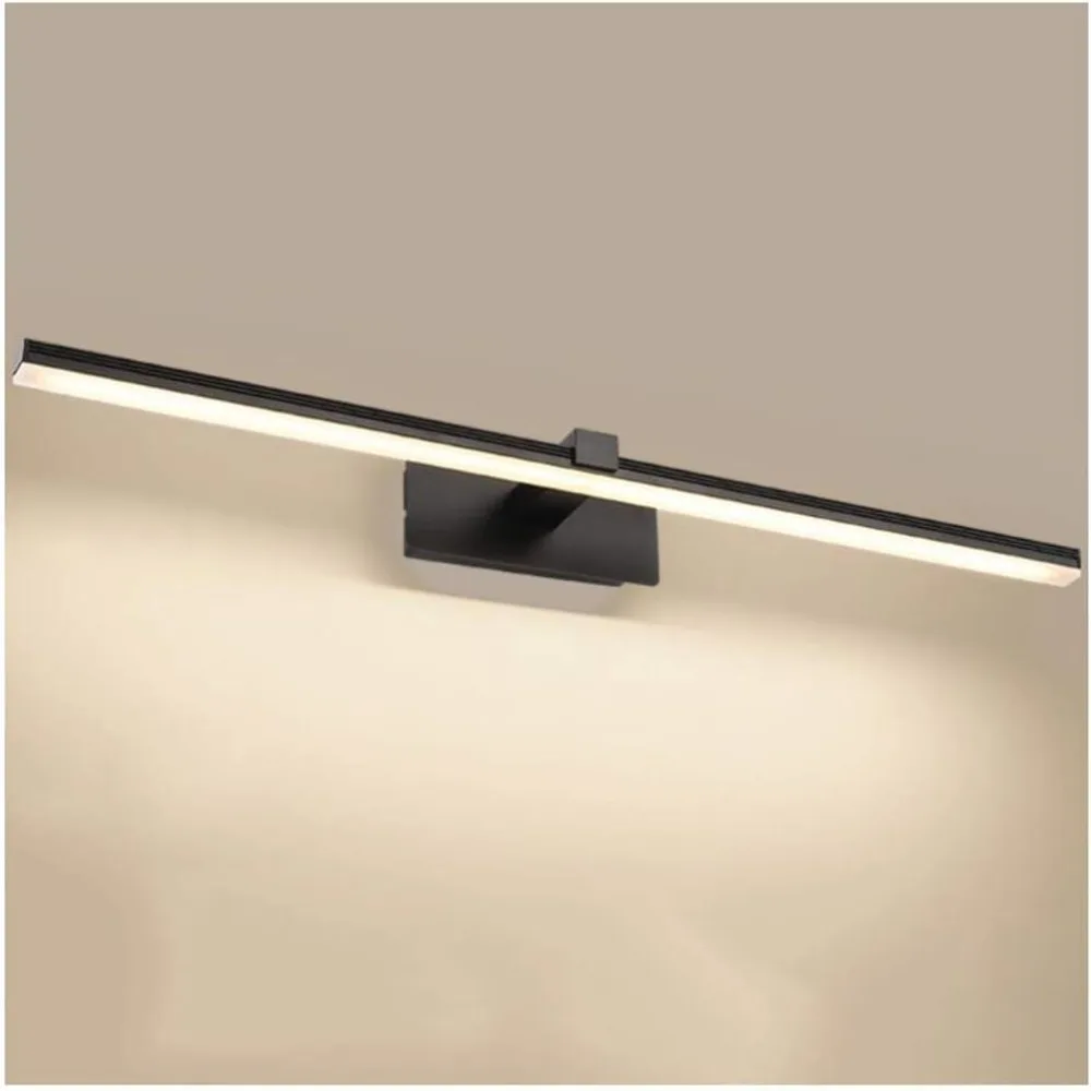 JOYINLED 40CM Black LED Mirror Front Lamp Modern Bathroom Vanity Light Warm White 3000K AC90-260V for Mirror Cabinet Makeup view 2
