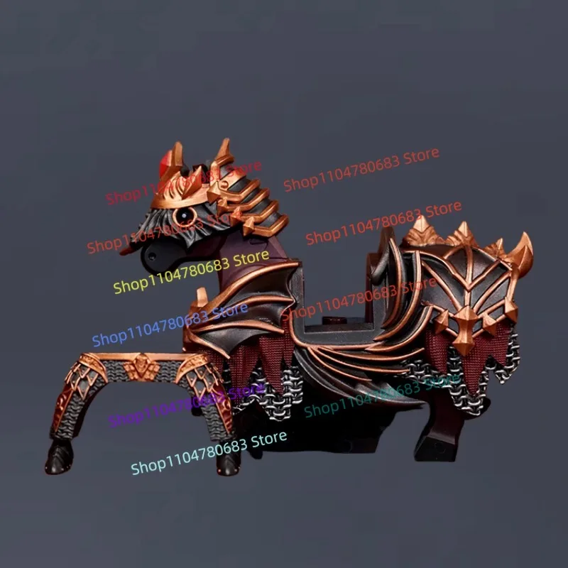 Moc blocos de construção mini figura vintage espada e escudo cavaleiro dos desenhos animados anime acessórios montagem modelo brinquedo decorativo presente