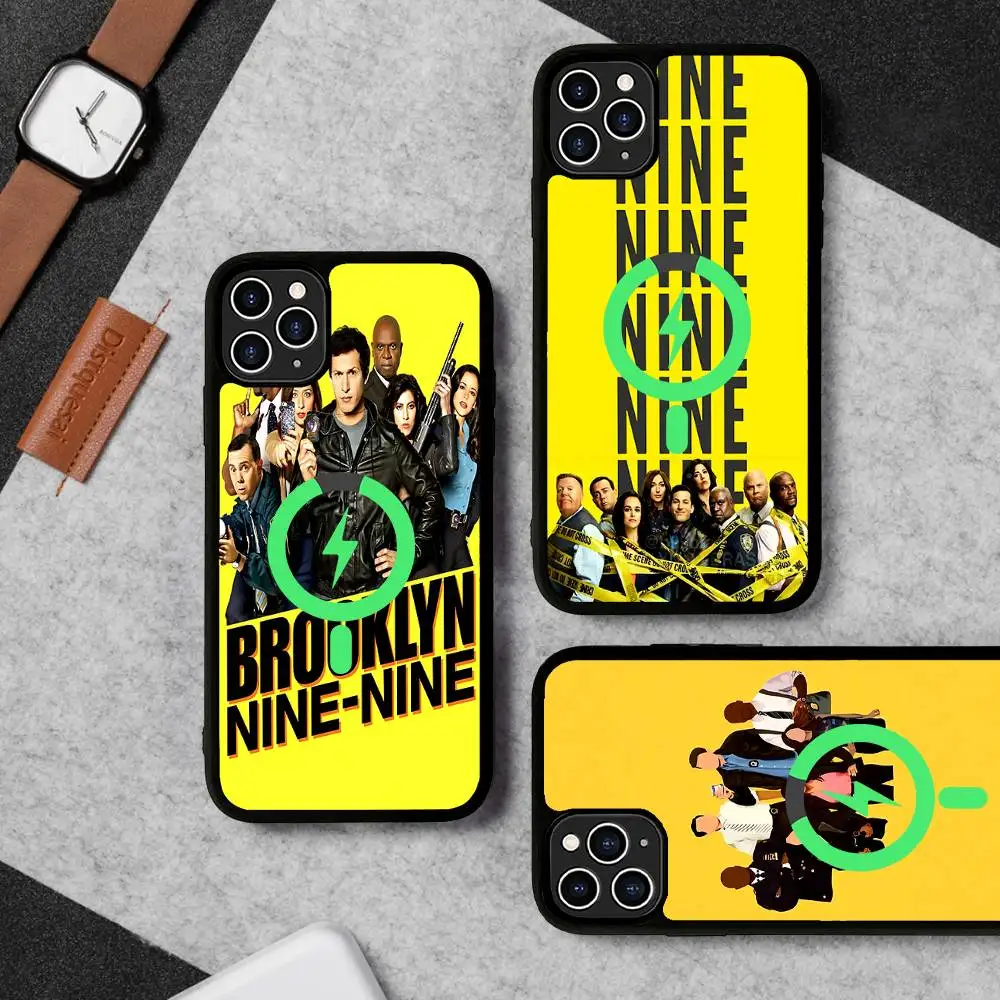 Movie B-Brooklyn Nine 99 Magnetic Case For iPhone 17 16 14 13 12 11 15 Pro Max Plus Wireless Charge Phone Cover