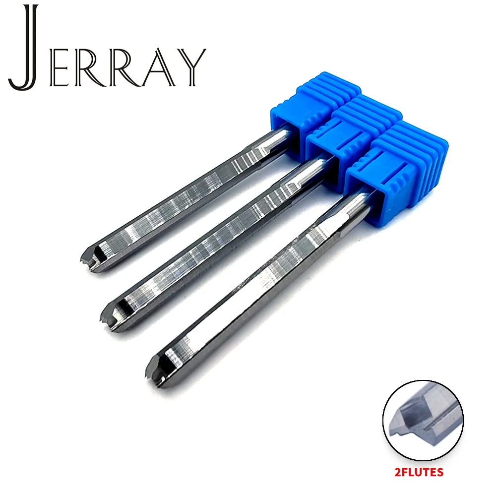 Woodworking end mill 2Flutes D3.175 4 5 6mm Tungsten Carbide End Mill CNC Router Bit Engraving Bit Straight Slot Milling Cutter