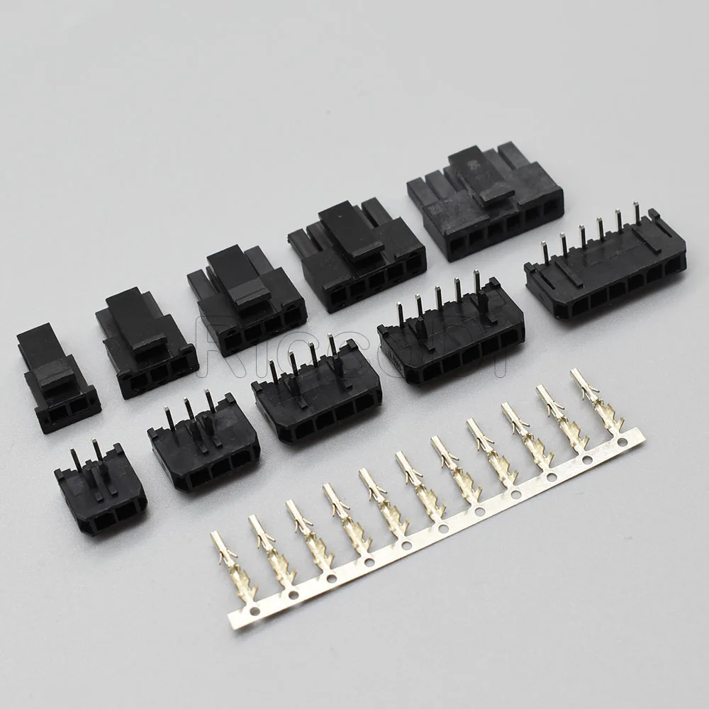 10-50 Set Molex Micro-Fit 3.0 Connector Male Female Wire to Board Connector Right Angle With Connector Plug Terminals