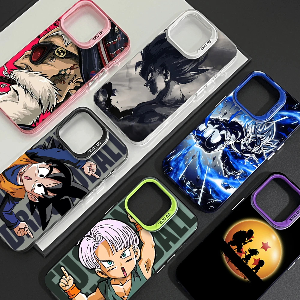 Bilibili D-Dragon Fashion B-Balls Phone Case For iPhone 12 11 13 14 15 16 Max Pro Plus Laser Cover