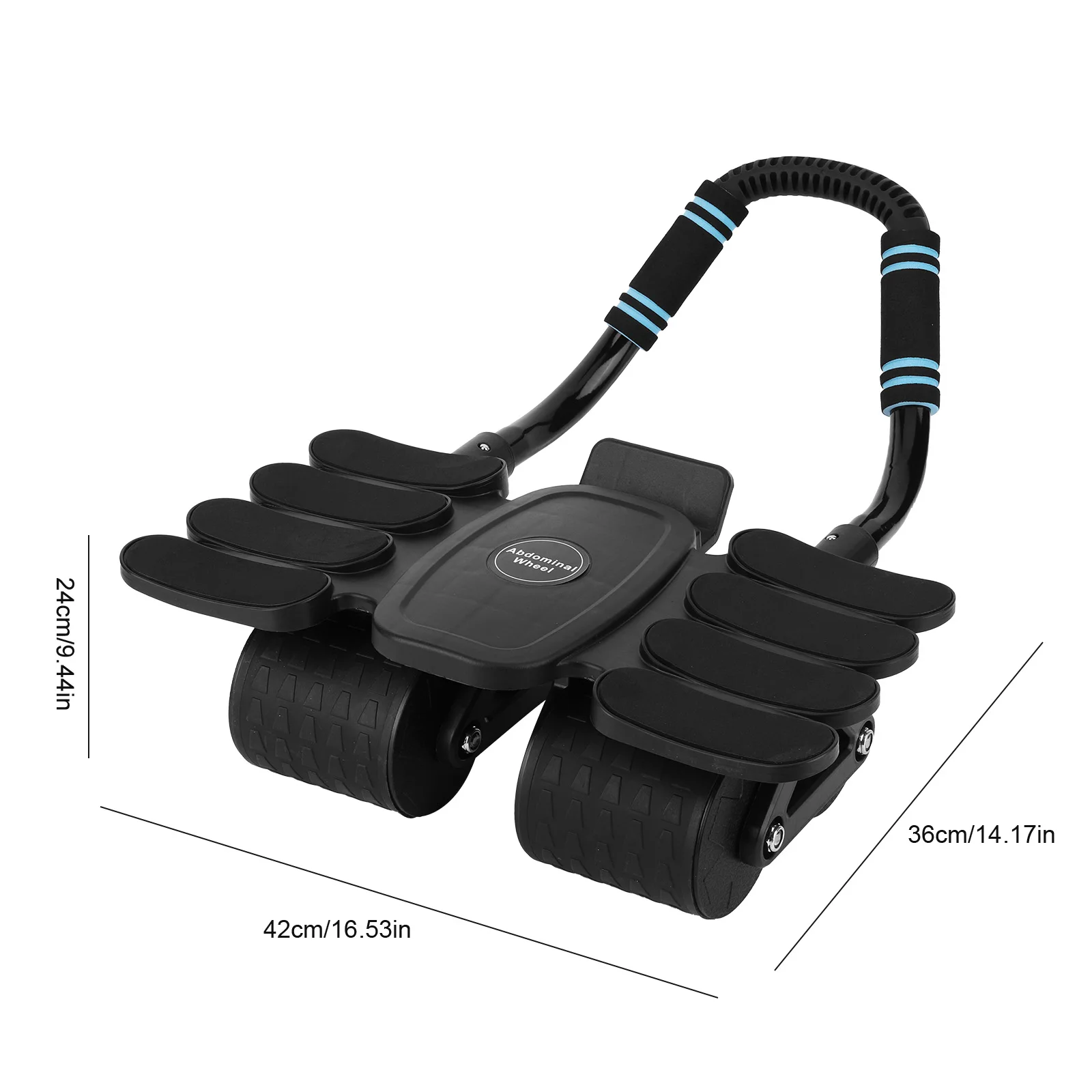 أسطوانة تجريب البطن مع 8 دعامة للمرفق عجلة اللياقة البدنية للبطن الارتداد التلقائي لممارسة عضلات الكتف والذراع والساق