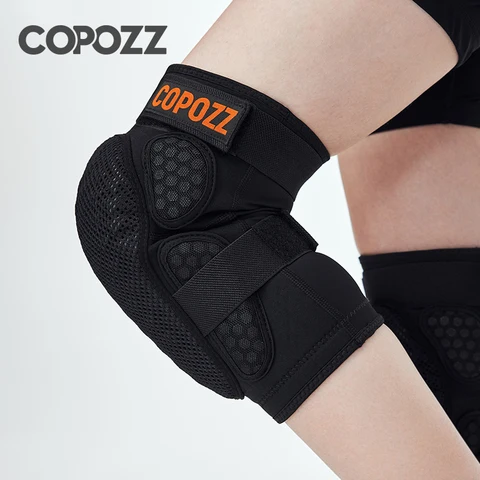 COPOZZ Новая улучшенная версия: Защитные наколенники и накладки на бедра для катания на лыжах и коньках, регулируемые защитные шорты с подкладкой для бедер