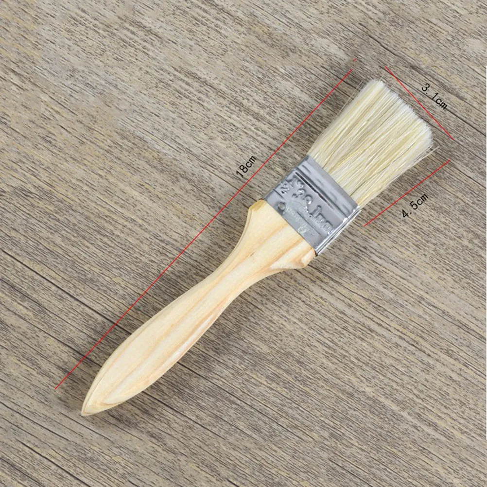 9Pcs Professional Paint Brush Set Natural Bristle Wooden Handle for DIY Furniture Refinishing Classic Chair Table Cabinet Walls
