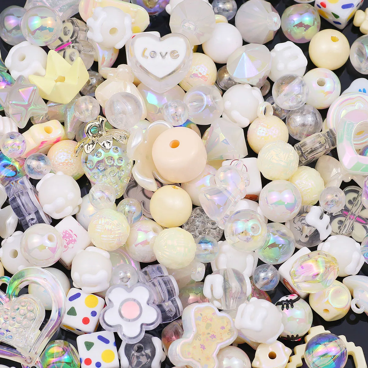 Lila 60g Acryl Bunte Gemischte Stil Lose Perlen Für Schmuck Machen Armbänder Telefon Ketten Anhänger Liefert Erkenntnisse
