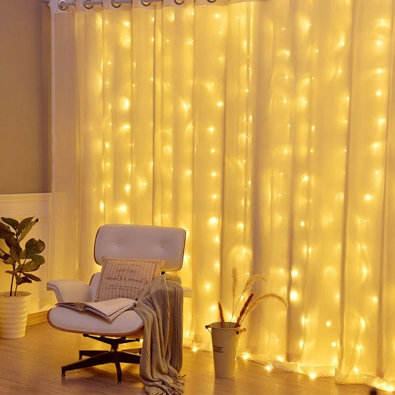 3M LED USB Power Remote Control Curtain Fairy Lights Christmas Garland Lights LED String Lights Party Garden Home Wedding Decor