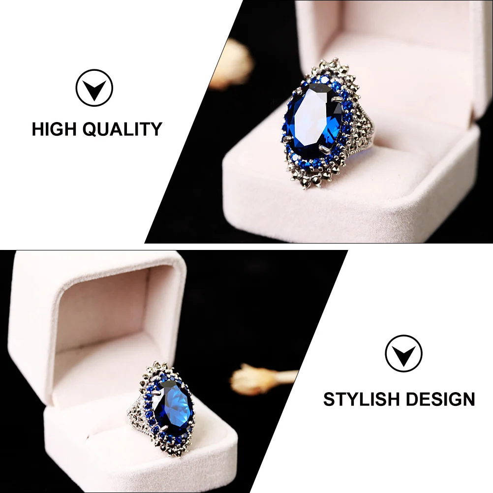 

1pc Retro Thai Silver Ring Vintage Finger Ring for Women Decorative Simple Hand Decoration Fashion Jewelry Gift Female Friends