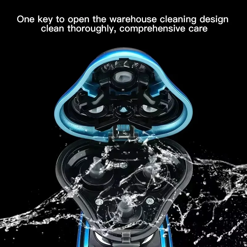 Lenovo 3in1 Razor Electric Shavers Portable Wet-Dry Dual Use Waterproof Beard Facial Trimmer Shaving Machine for Men Father Gift