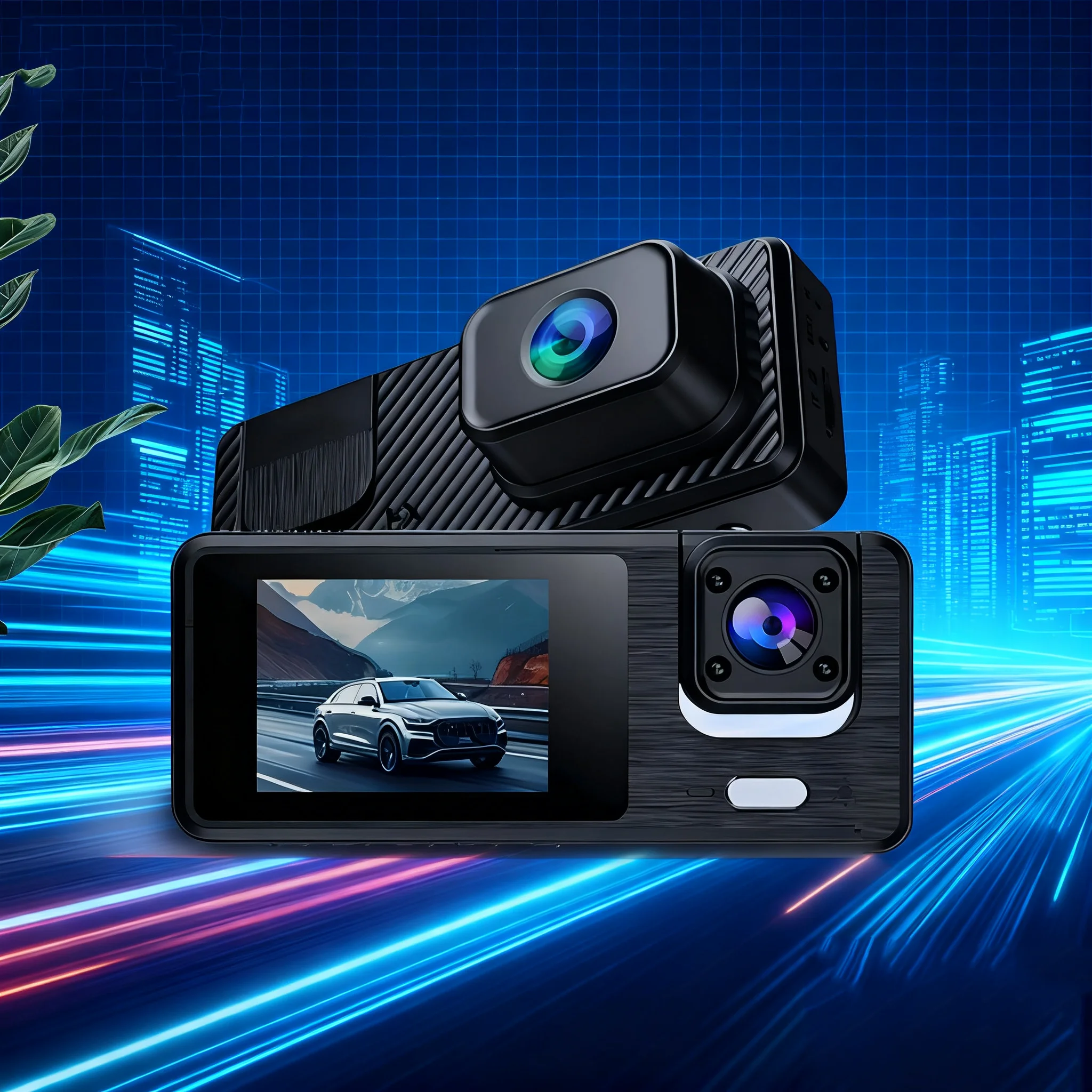 

Camera Front Inside Rear A22/Triple-Lens Recording Camera IPS 1080P HD Video Recorder DVR Auto Security System