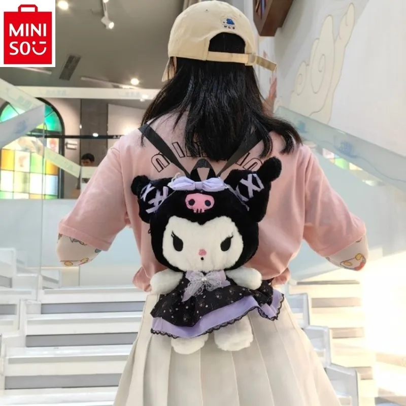 MINISO-Cartoon Melody Plush Culomi EvaluBag, Sac à dos pour enfants, Cadeau d'anniversaire