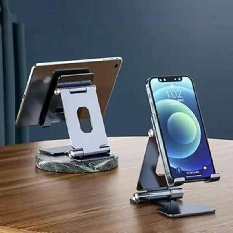 

Thin Foldable Aluminum Phone Stand Adjustable Tablet Stand for Multiple Devices Including E Readers & Gaming Consoles H8WD