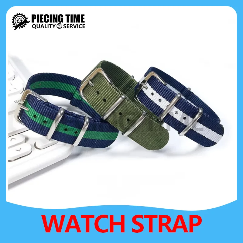 Waterproof Bracelet Army Sports Strap Accessories Direct Sales Wholesale Strap Nylon Strap 18mm 20mm 22mm