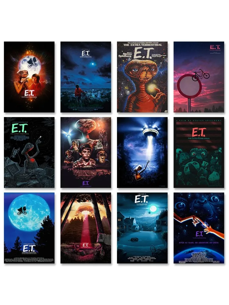ET film toile mur Art impression affiche film affiche couverture murale Home cinéma décor cadeau