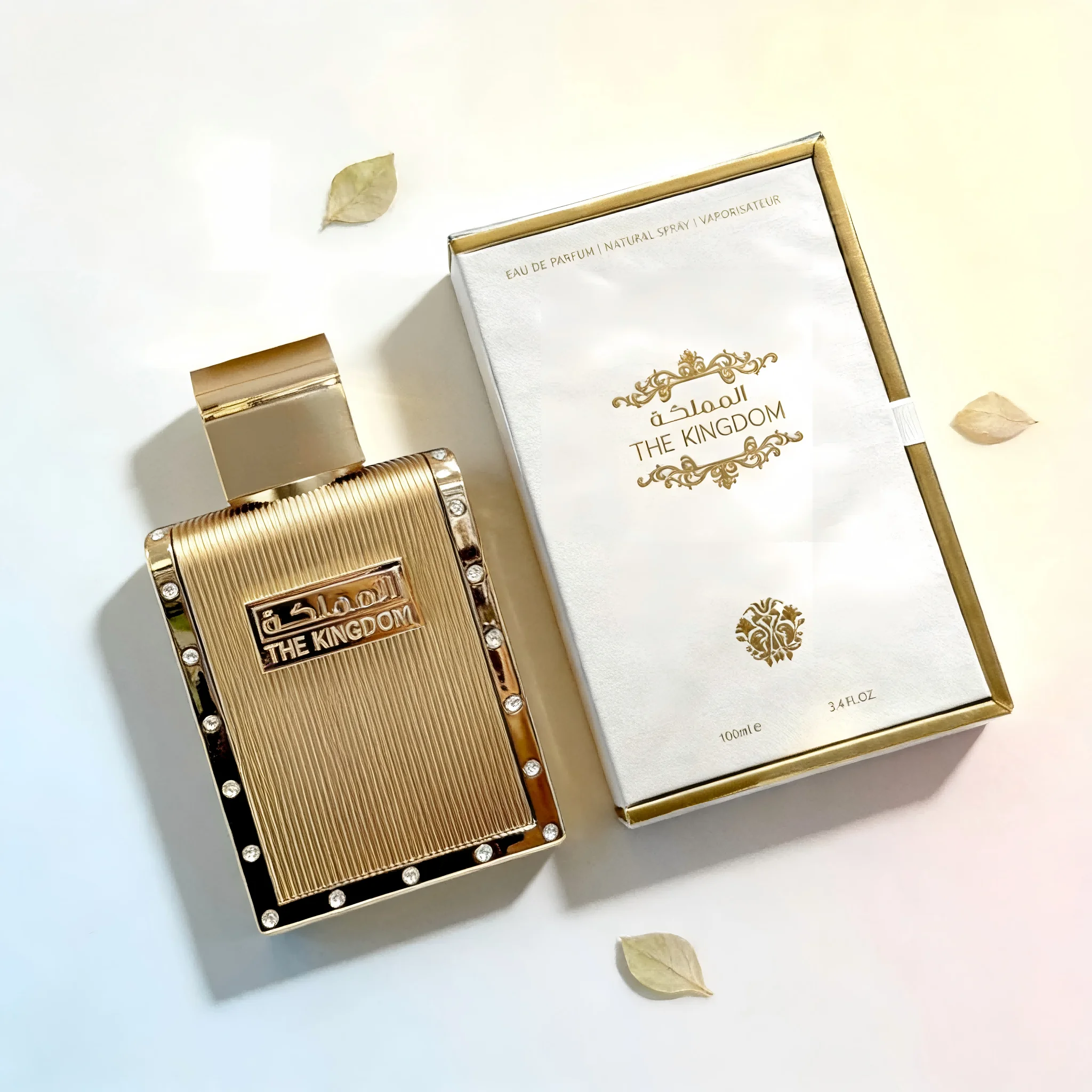 

The Kingdom Men's Eau De Parfum, Rich Amber and Oud Scent with Warm Spicy Notes, Long-Lasting Fragrance