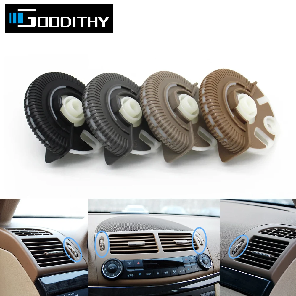 

2/4PCS Car Front Air Conditioning Control Roller AC Vent Rolling Wheel For Mercedes Benz E Class W211 E200 E300 E230 E260 E280