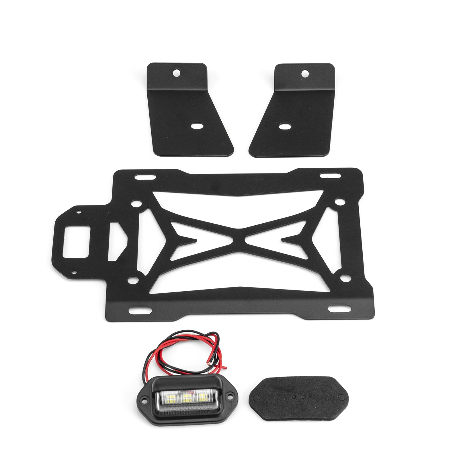

Держатель номерного знака UTV со встроенной светодиодной подсветкой и жгутом заднего фонаря для Polaris RZR Pro XP/Turbo R/ Pro R/ Pro S 2020-2025 гг.