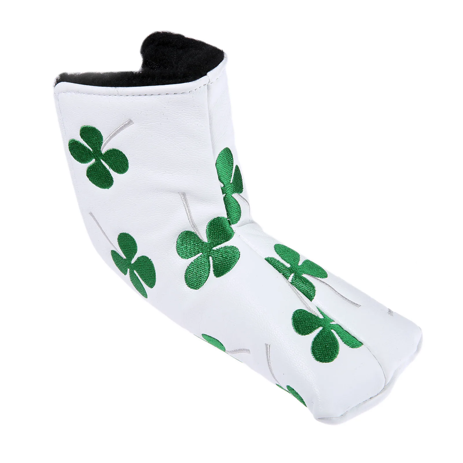 

1 шт., чехол для клюшки для гольфа, головной убор, белые аксессуары для головы клюшки для гольфа, новый узор четырехлистного клевера