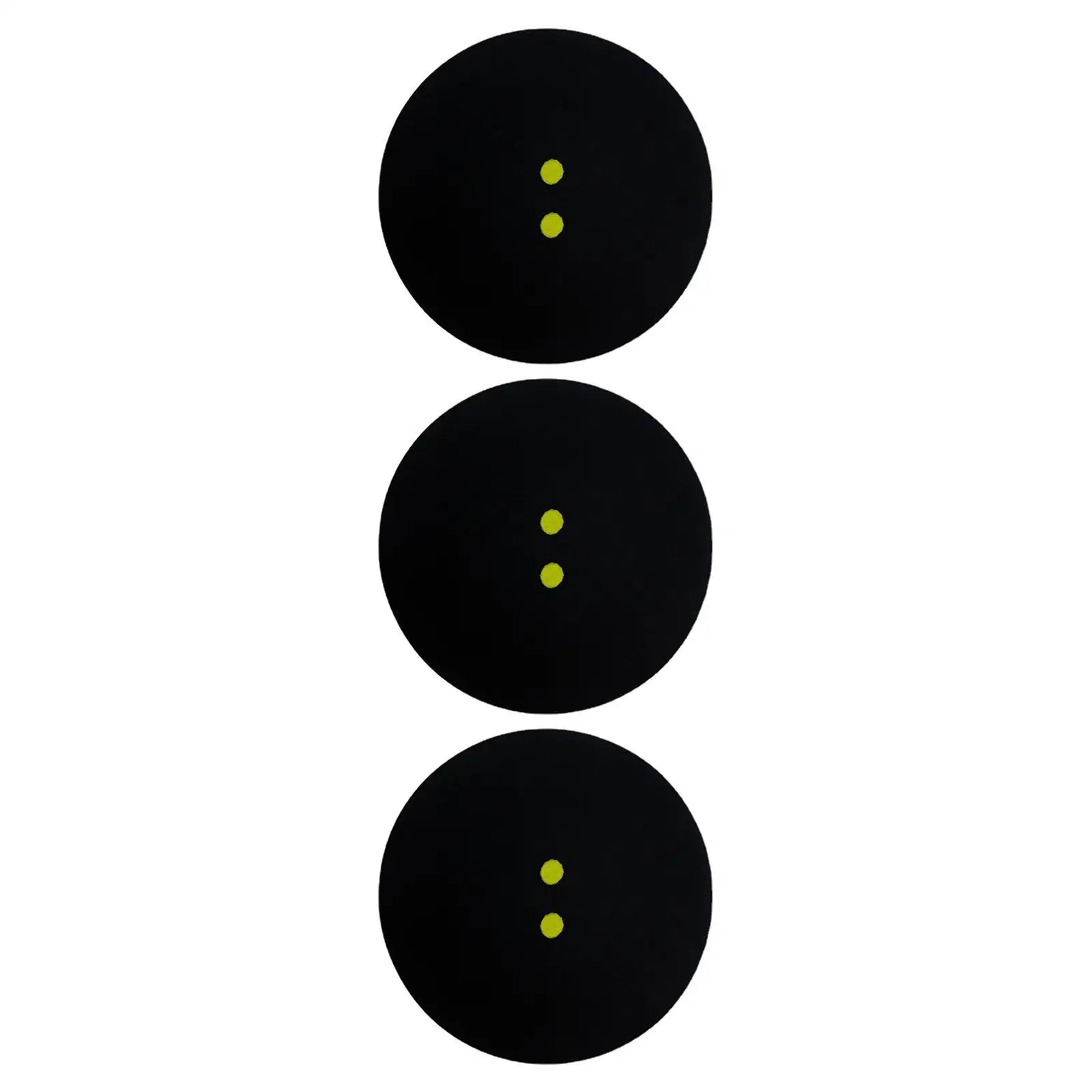 

Набор из 3 мячей для сквоша с двойными желтыми точками, 39 мм, для тренировок, соревнований и спортивных матчей