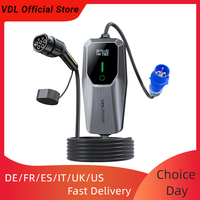 VDL EC21 EV Charger, 7.36KW Electric Car Charging Cable Type 2, EV Charger with 6A/8A/10A/13A/16A/32A Adjustable Current