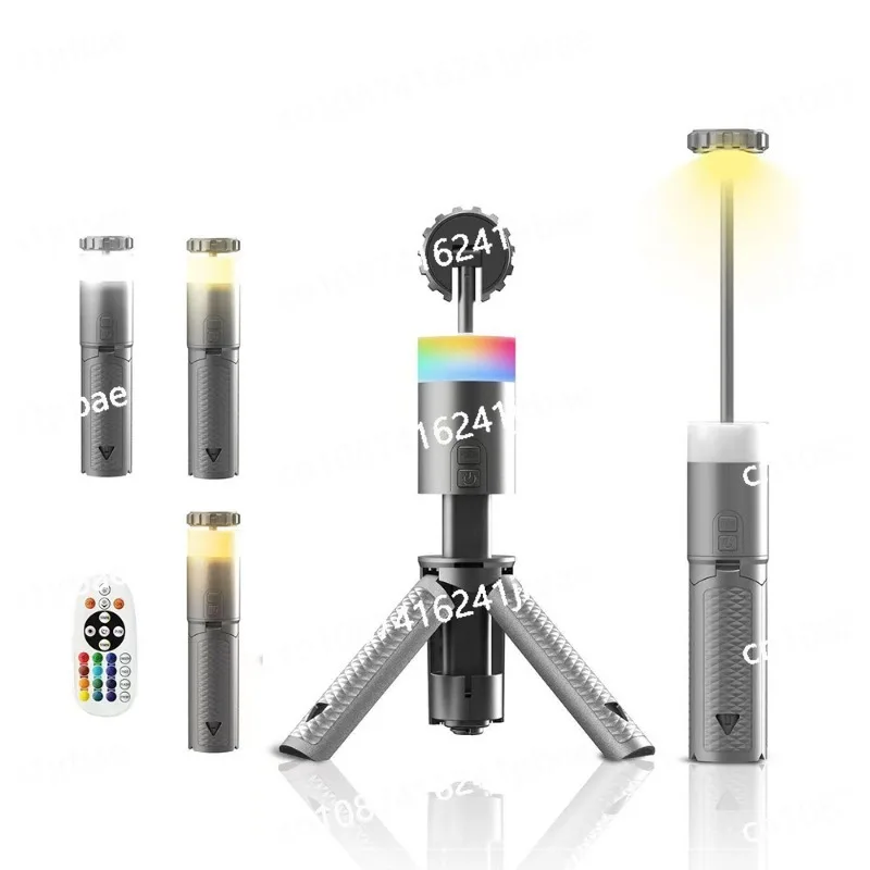 

Складной походный светильник, портативные телескопические фонари, встроенная уличная водонепроницаемая магнитная лампа с треугольной подставкой