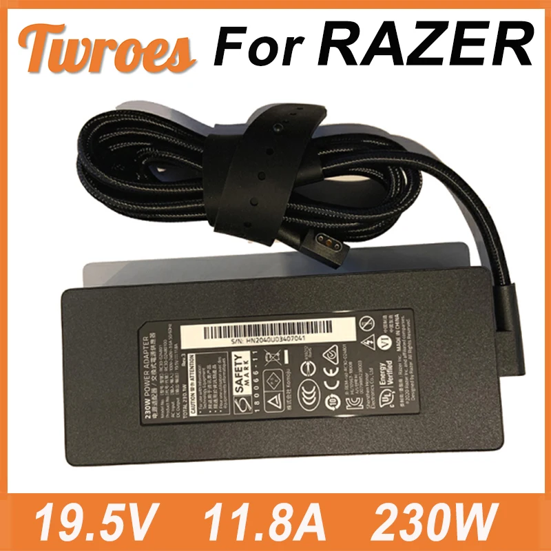 

19.5V 11.8A 230W Laptop AC Adapter Charger For Razer Blade 15 17 RC30-024801 Tablet Power Supply Charger AC Gaming Charger