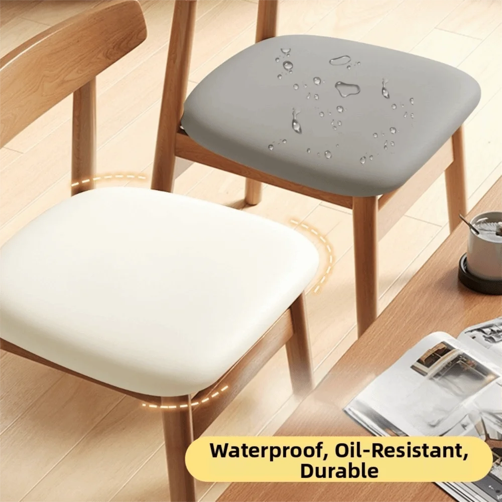 Adjustable Stretch Waterproof Chair Seat Covers Removable Non-Slip Elastic Cushion Covers Protective Seat Cushion Covers Hotel