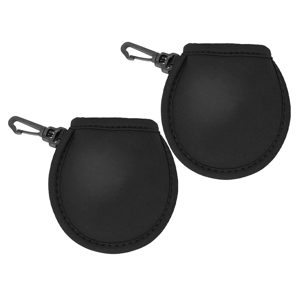 

2Pcs Golf Ball Cleaning Pouches Portable Washer Bag for Men Enhances Performance Stylish Protective Cover Cleaning Bag