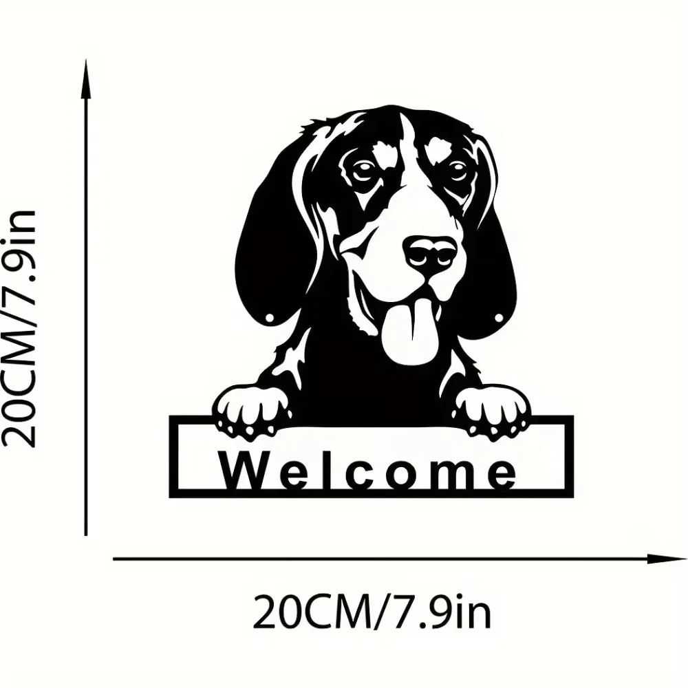 Graceful Home Office Living Room Decor With Dog Welcome Metal Wall Art And Gordon Setter Sign