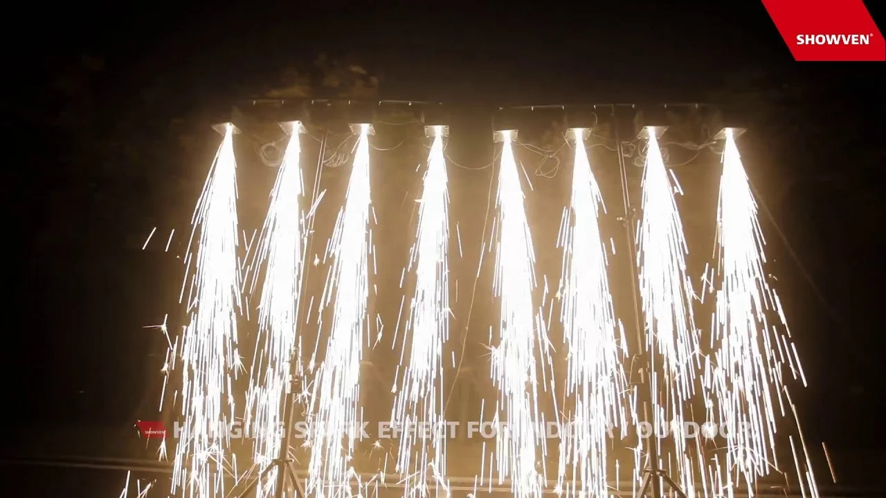 forcold spark machine hand wedding pyro firework waterfall firework effect water fall cold spark machine
