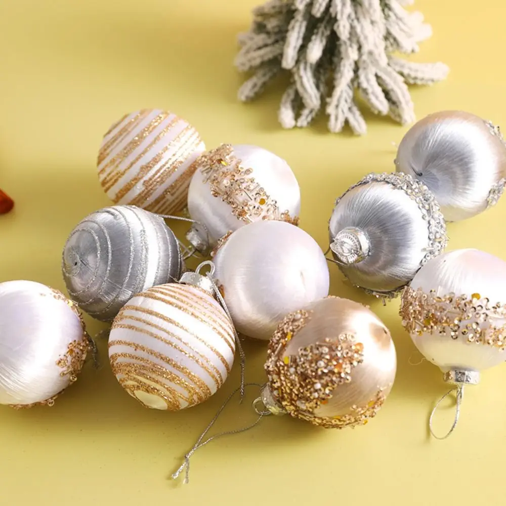 

12pcs 6CM Christmas Ball Set Shatterproof Delicate Christmas Tree Decoration Pendant Waterproof Creative Hanging Ornament Home