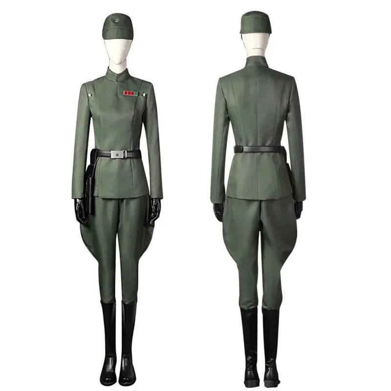 2026 Women Star Imperial Officer Costume Wars Galactic Empire Obi Cosplay Wan Kenobi Military Uniform Outfit With Hat