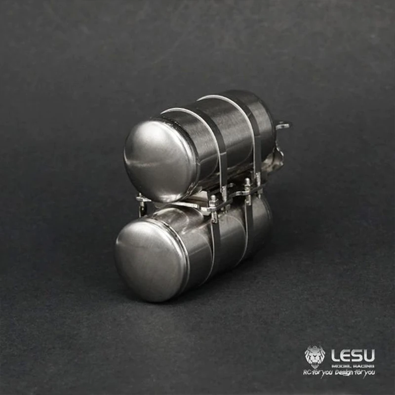 Tanque de gás 1/14 lesu caminhão tanque de combustível de metal G-6157 tamiya 3348 caminhão de lama diy acessórios modelo trator