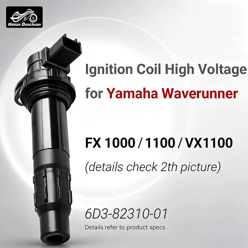 Cápsula de bujía Moto para Yamaha Waverunner FX VX 1000 1100 AR SX 210 1100cc Moto Acuática 04-15 Bobina de encendido de alto voltaje 6D3-82310-01