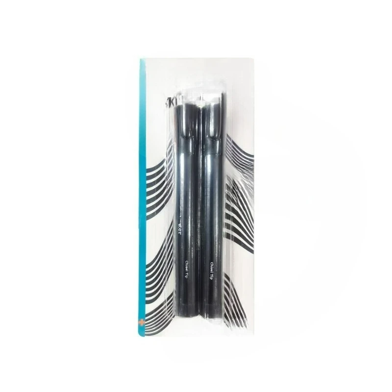 Non-Toxic Permanent Markers, Chisel Tip, Black Color