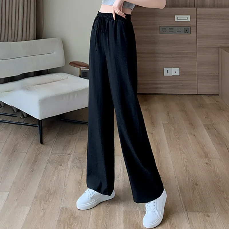 Viser de survêtement taille haute pour femmes et filles, pantalons streetwear décontractés, vêtements d'automne, mode printemps, nouveau style, été