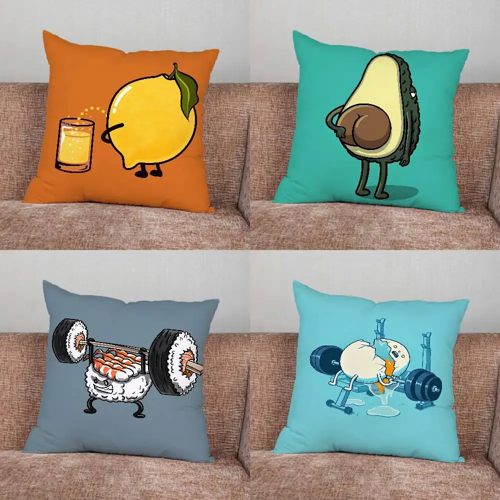 

Funny Food Pillow Case Pillowcase Home Sofa Cushions Car Cushions Pillowcover Office Pillowshell Pillow