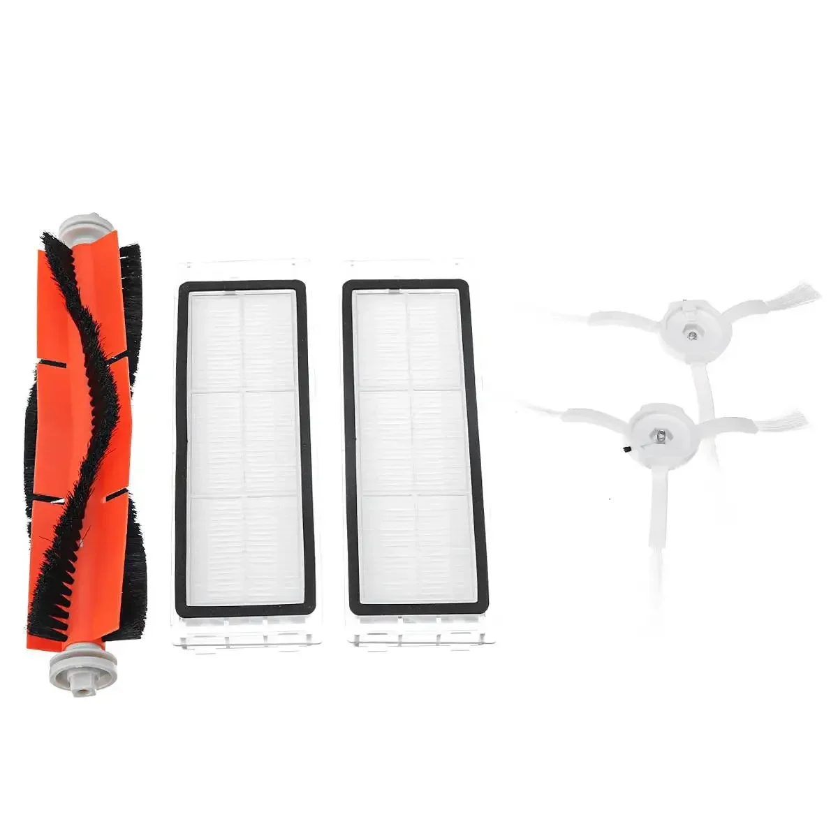 5PCS Mi Robot Vacuum Cleaner Parts Replacement Kit for Xiaomi Robo2 Robot S50 S51  Main Brush Filters Side Brushes Accessories