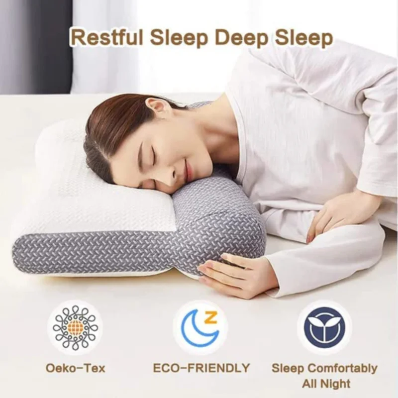 

Cervical Orthopedic Neck Pillow Neck Massage Pillow SPA Antibacterial Pillow Pain Relief Orthopedic Pillow For Sleeping