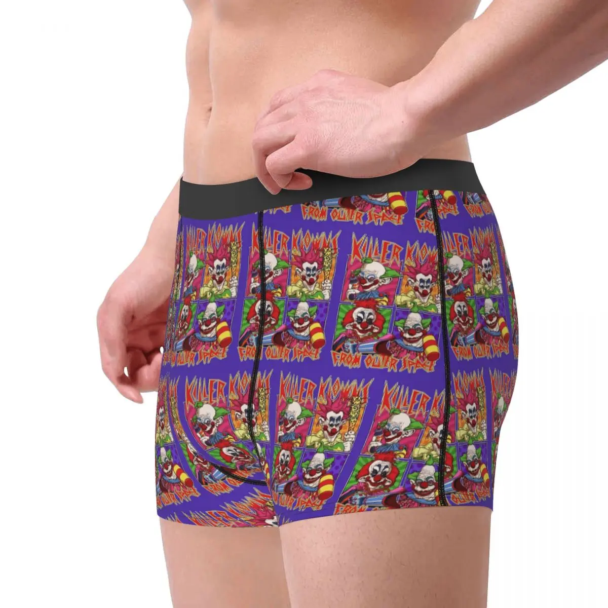 Cuecas boxer shorts assassino klowns do espaço exterior calcinha ventilar roupa interior masculina para homme homem namorado presente